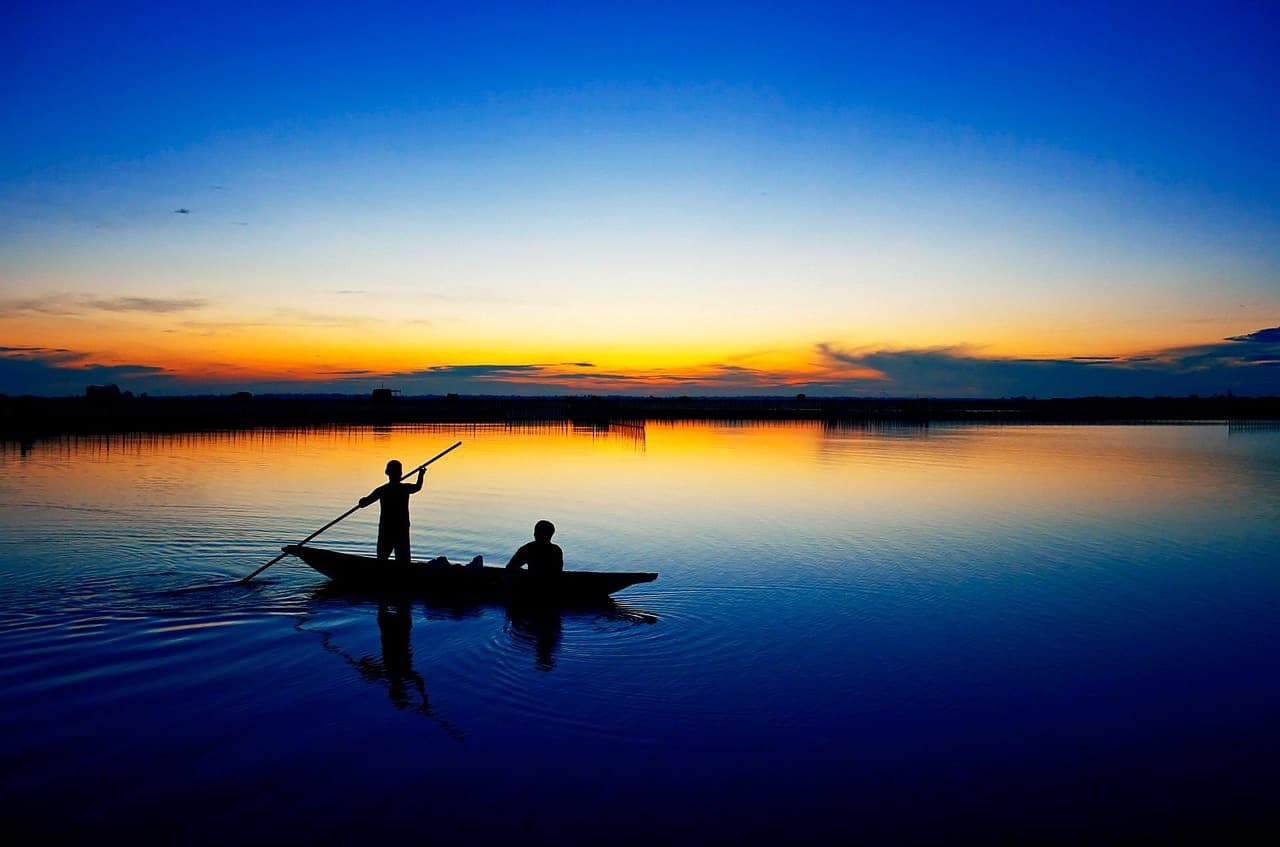 tam giang lagoon, hue, vietnam, nature, binh minh, sunrise, dawn, blue sunrise