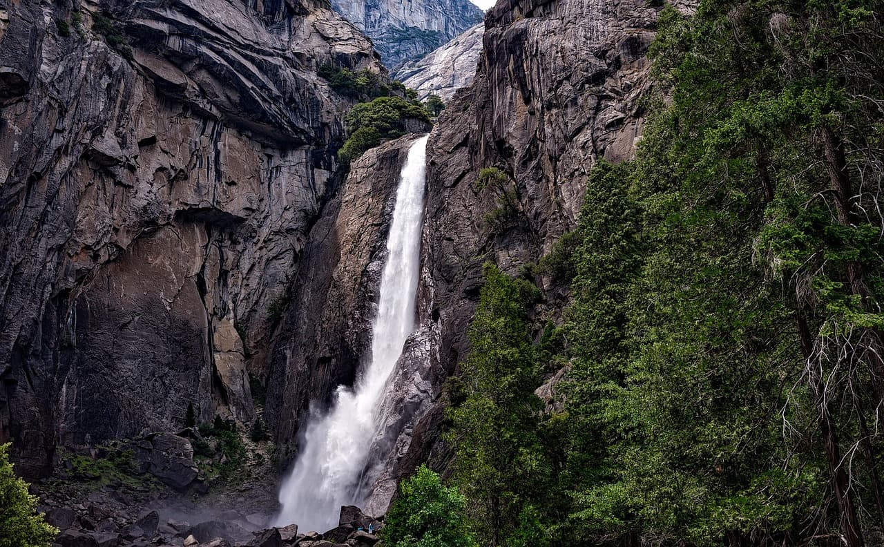 yosemite, national park, mountains, valley, tourism, landscape, usa, scenic, waterfall, cliff, forest, trees, woods, nature, outdoors, yosemite, waterfall, waterfall, waterfall, waterfall, waterfall